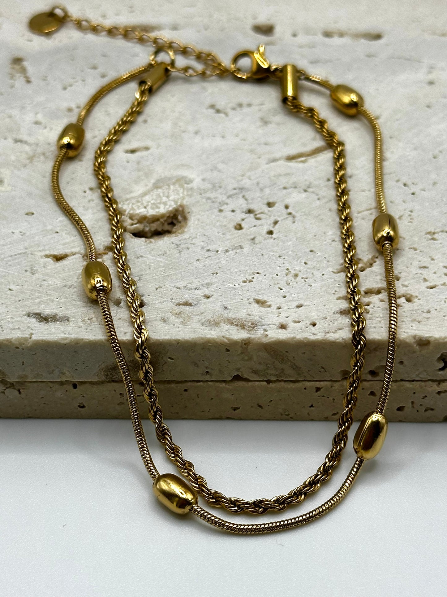 Twin Gold Anklet