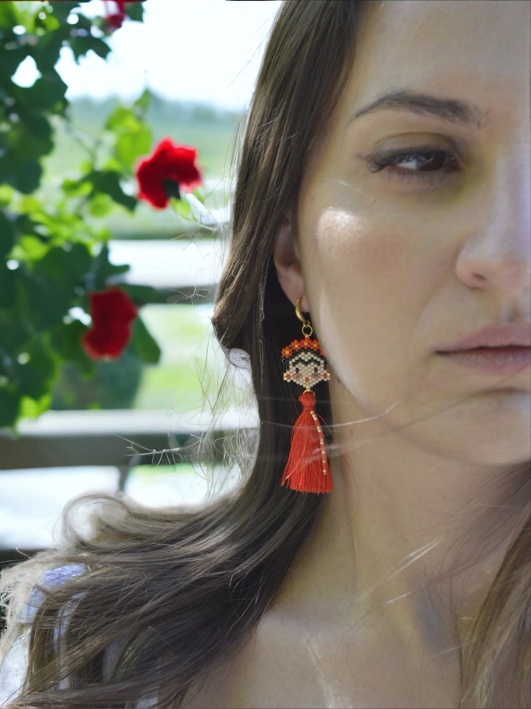 Frida Miyuki Handmade Earrings