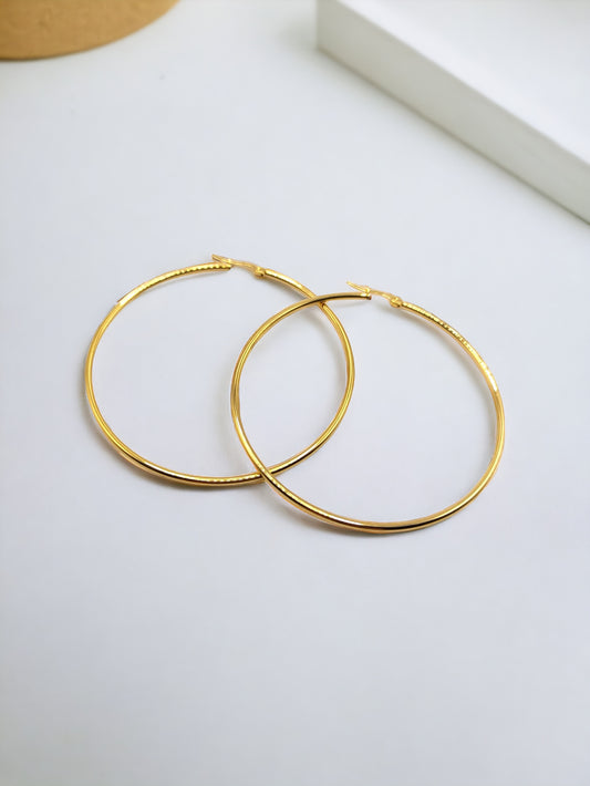 Gold Nancy Hoops
