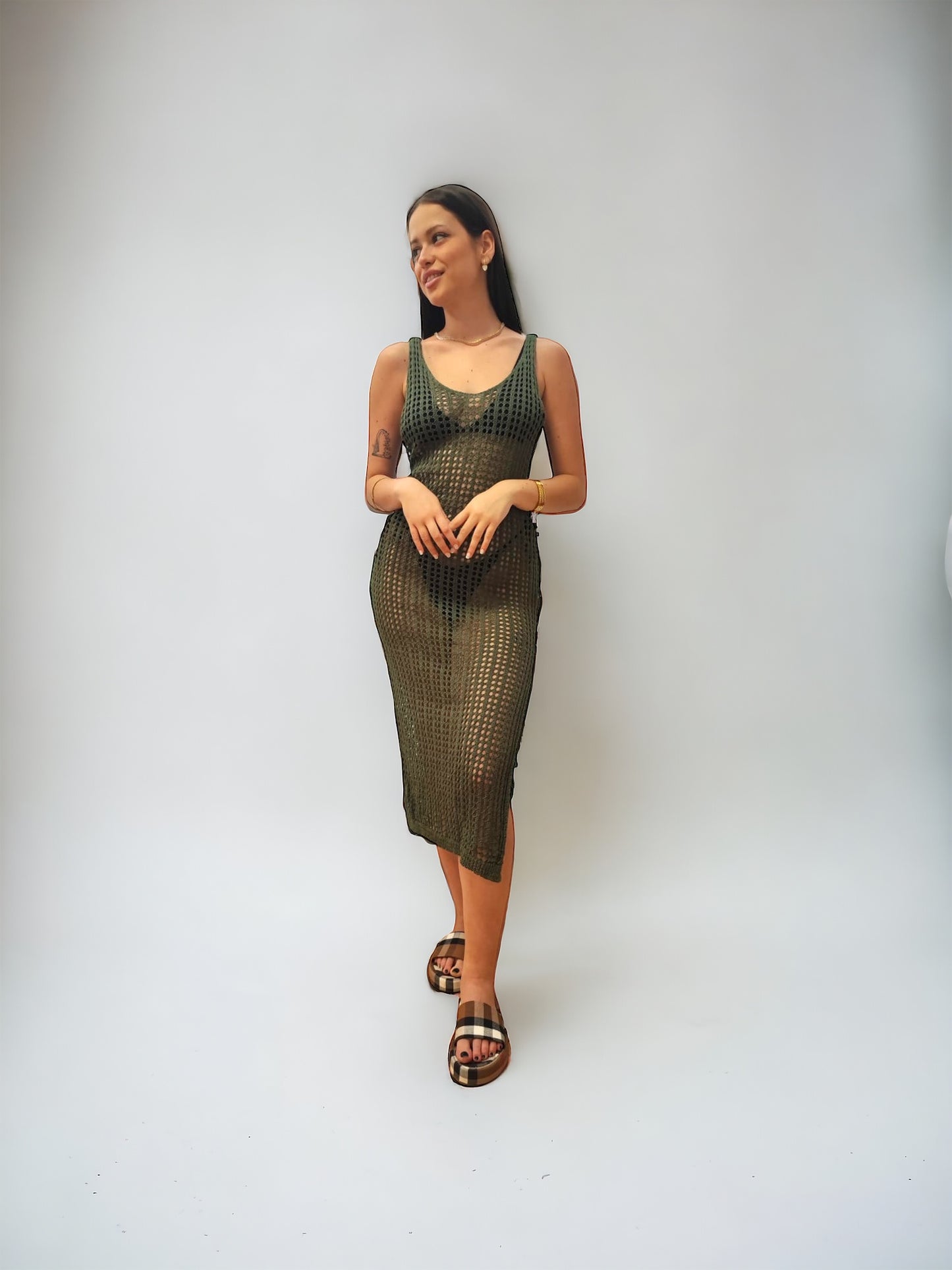 Santorini Oil Beach Dress