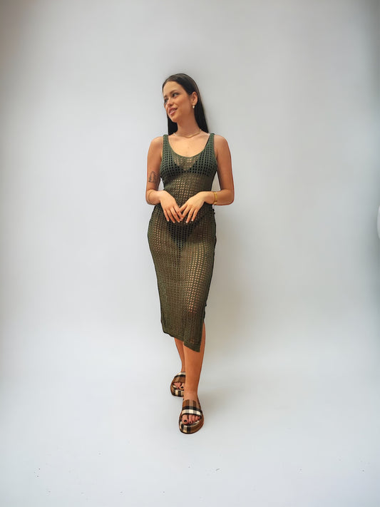 Santorini Oil Beach Dress