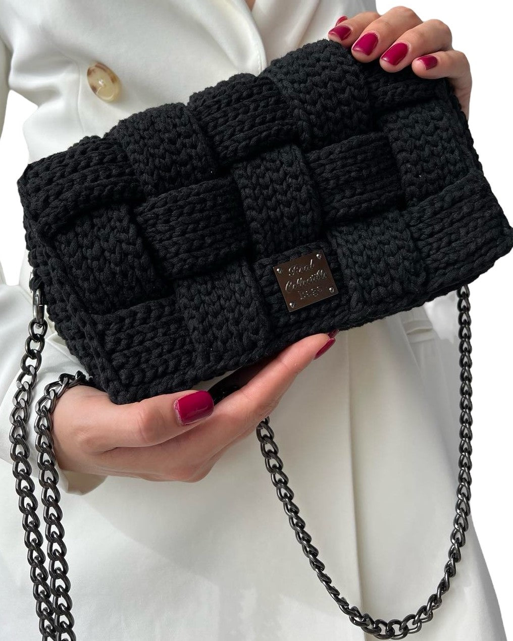Black Cross Handmade Bag